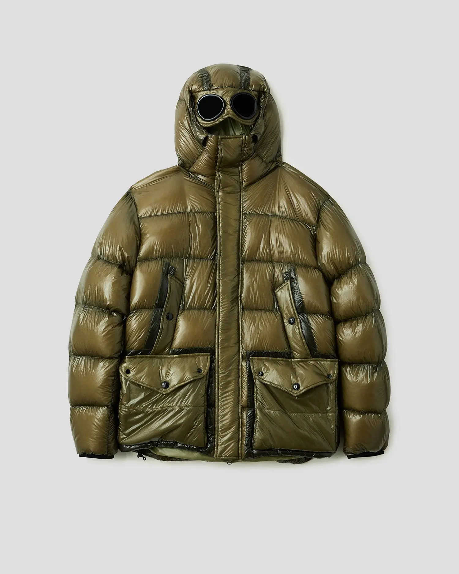 C.P. COMPANY DD Shell Padded Goggle Utility Jacket Mens Apparel