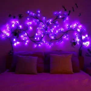 DIY Butterfly Branch LED String Light, USB Powered 8-modes, Room Decor, Decorative Light for Home Party Festival, Led Lighted
