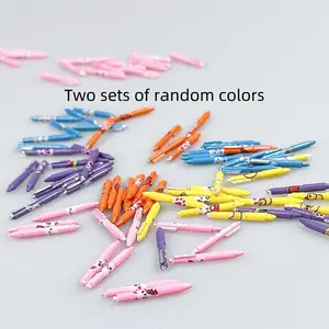 2-Pack Mini Metal Ballpoint Pen Models, Portable Learning Scene Accessories, Precision Craftsmanship, Ideal for On-The-Go Use