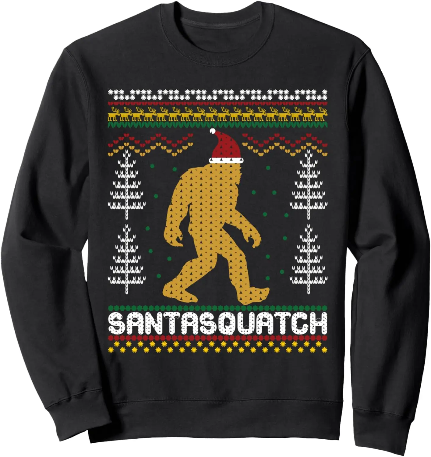 Santasquatch Bigfoot Sasquatch Ugly Christmas Sweater X-Mas Sweatshirt