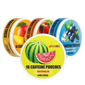 LyvWel Energy Pouches (4 Pack) (56mg fuel/pouch) energy Decky + lip pillow+ pre-workout +nootropics+coffee+energy pouches+upper Deckys