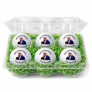 Funny Trump Golf Balls – 6 Pack | Make America Greater Than That Swing | Gag Gift for Dad, Father’s Day Golf Gift
