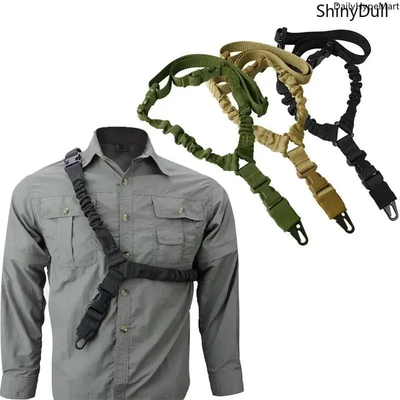 Fashion Tactical Solid Nylon Single-Point Sling - High-Strength Climbing Rope Strap, Flexible, Adjustable (78-107cm), Easy to Clean for Everyday Gun Safety Carry