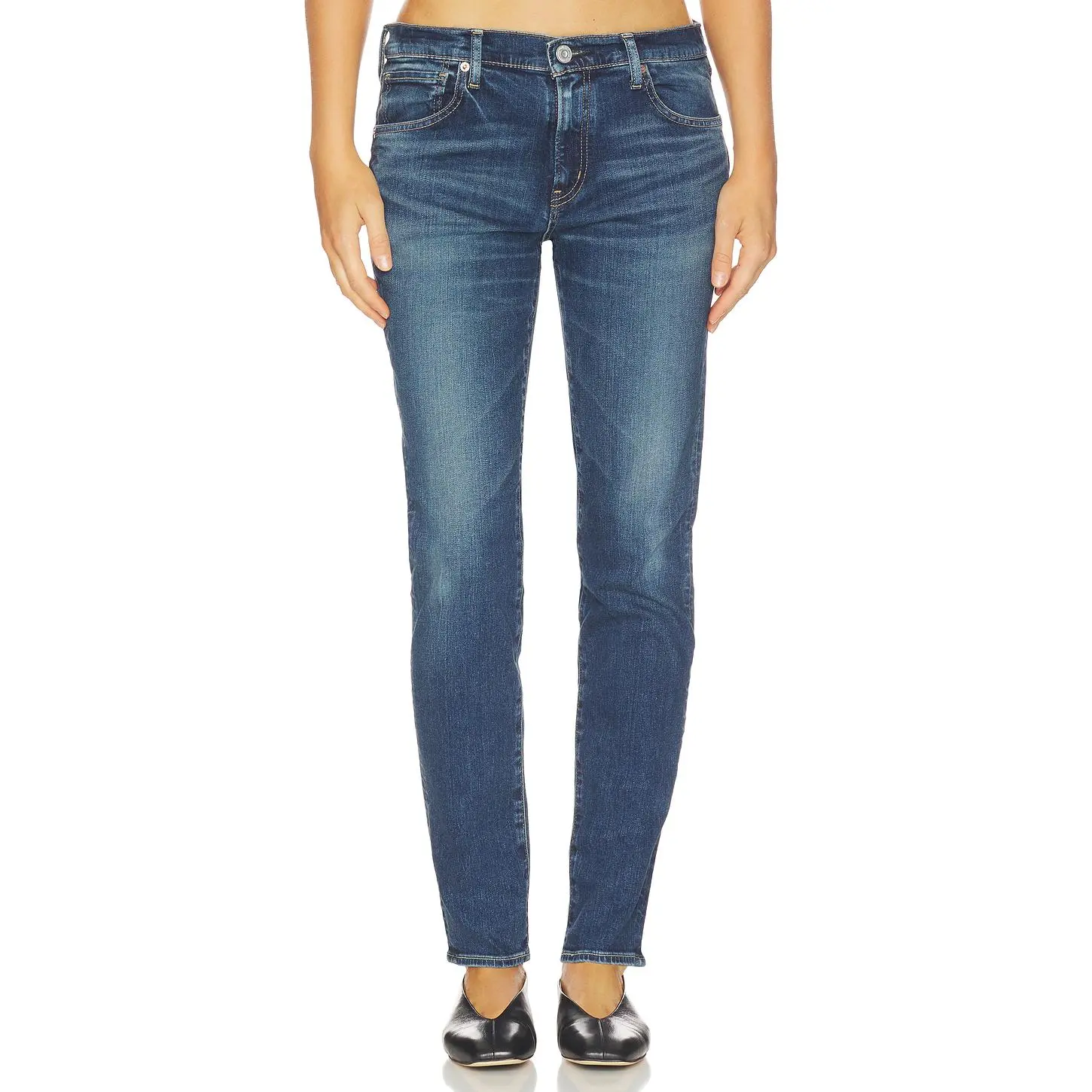 Moussy Vintage Glocester Skinny Long Jeans in Dark Blue Moussy Vintage Glocester Skinny Long Jeans in Dark Blue