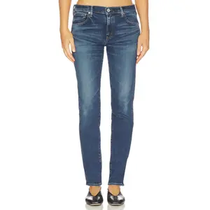 Moussy Vintage Glocester Skinny Long Jeans in Dark Blue
