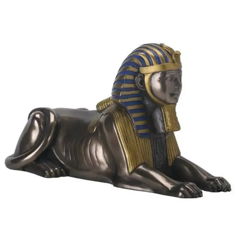 🦁✨ Bronze-Style Sphinx Statue – Guardian of Mystery & Ancient Wisdom (7") 🌟