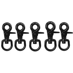 5 Pack Trigger Snap Hooks, 2.65" Heavy Duty Lobster Claw Clasps Scissor Snaps, 316 Stainless Steel Lobster Claw Clips for Flag Pole, Dog Leash, Cage, Camera Straps, Key Chains