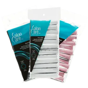 White Long Curved Perm Rods