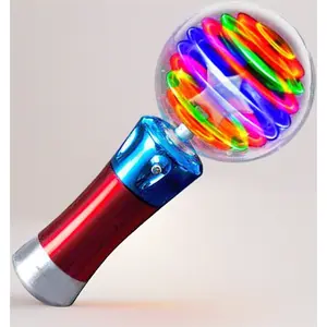 Spinning Light Up Magic Wand Toy – LED Light Up Sensory Spinner for Kids.Perfect Party Favors, Classroom Prizes & Autism-Friendly Gift.Mesmerizing Visual Fun!