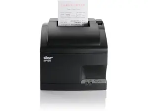 Star Micronics 37966050 SP700 Series Impact Dot Matrix Receipt Printer, Ethernet, CloudPRNT, WLAN, USB, Two Peripheral USB, Cutter, Gray - SP742MW GRY US
