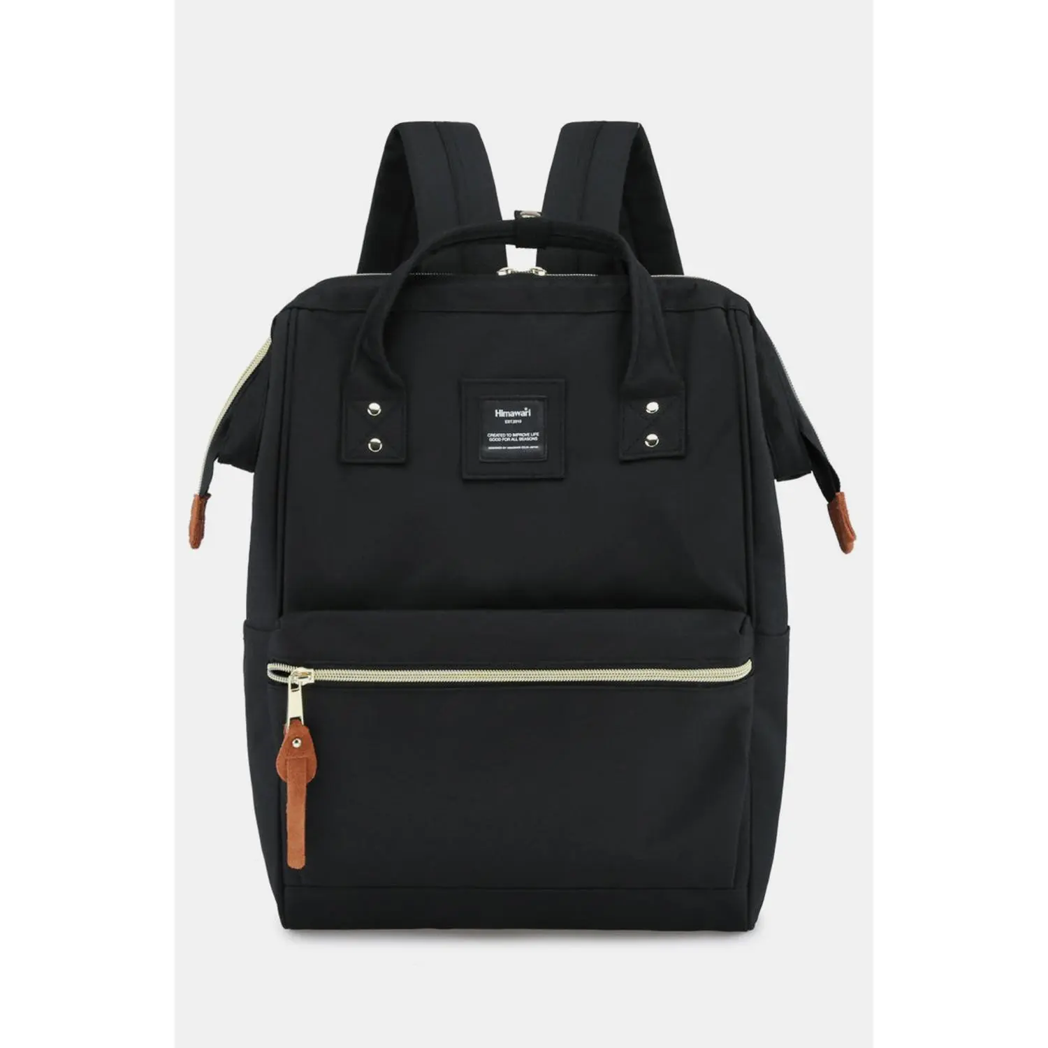 Himawari Waterproof Canvas Backpack Bag with Side Pockets