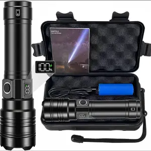 Cross-border Exclusive Wholesale High Brightness Long Range Flashlight Rechargeable Ultra Bright Long Battery Life Portable Home Outdoor