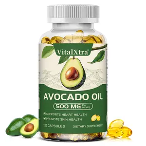 Avocado Oil Health Supplement , ​​Supports Skin Health and Heart Health, 120 Capsules