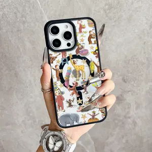 Curious Monkey Adventure Magnetic MagSafe Snap Case for iPhone 17/16 Pro Max 15 Pro 14 13 12 Mini 11 XR XS Plus SE Shockproof Slim Protective Cover
