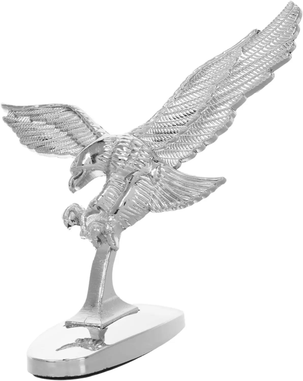 Eagle Shape Metal Car Hood Ornament, Decorative Auto Front Hood Decoration for Cars/Trucks, 3.34x2.51x1.1" Universal Accessory with Simple Mount, Easy Install