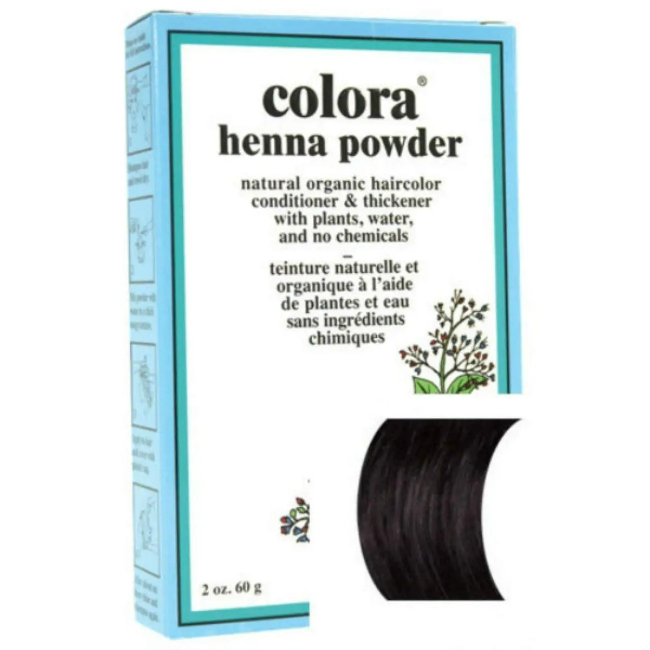 Organic Natural Henna Hair Coloring Powder - Burgundy Shade, 2oz