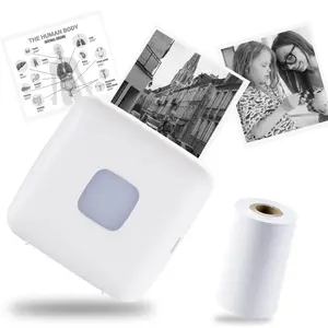 Portable Thermal Printer TP6, Bluetooth Mini Pocket rechargeable battery Printer Compatible with Android & iOS, 300DPI Wireless Pocket Picture Printer for iPhone Working Listing, Notes, Journal, Travel