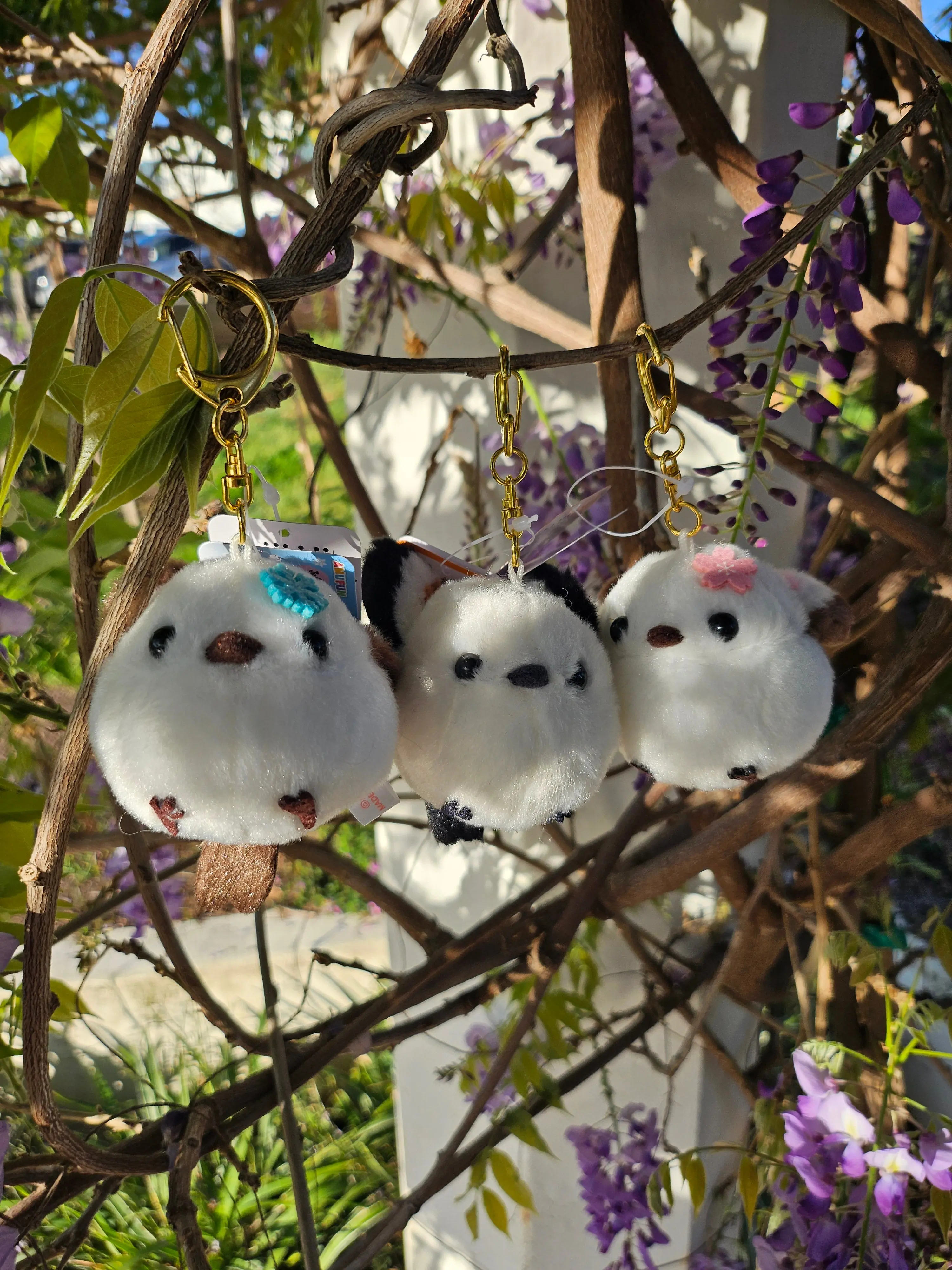 Fuku-Fuku Shima Enaga - Snow Fairy Plush Keychain