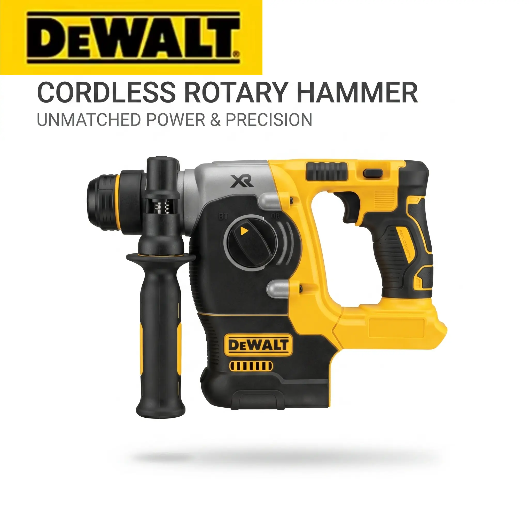 DEWALT DCH273 Construction Rotary Hammer Tools Kit, Comes With Hammer Device And Necessary Accessories, Used For Hole Drilling And Light Chiseling On Masonry Surfaces, Portable Cordless Hammer Drill, Delivers Stable Impact Energy For Continuous Site Work