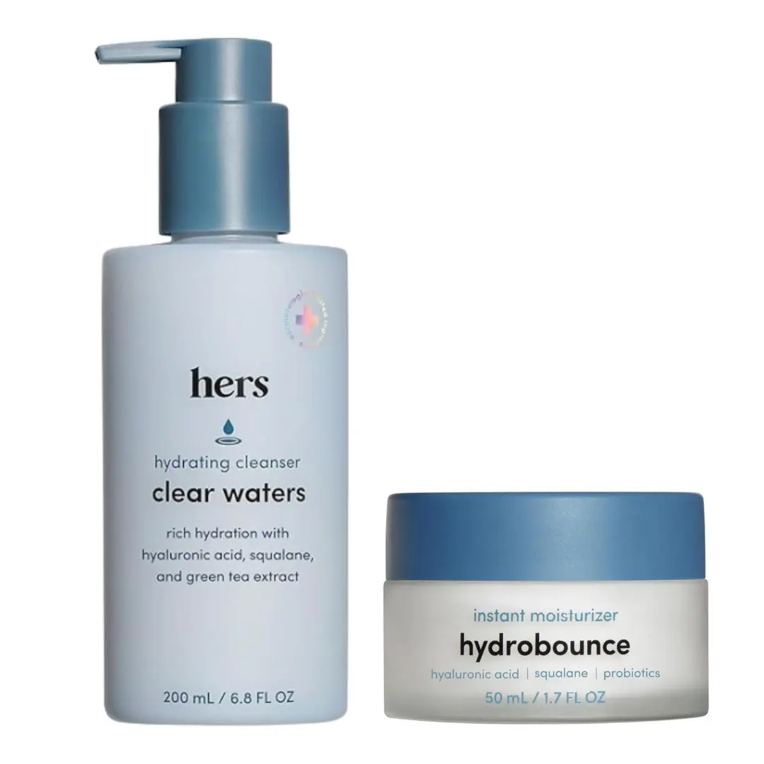 Hers Clear Waters Cleanser + Hydrobounce Bundle Hers Clear Waters Cleanser + Hydrobounce Bundle
