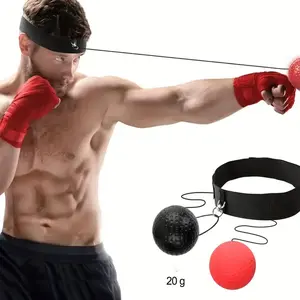 Boxing Reaction Ball Set, 1 Set Including 2 Counts Balls and 1 Count Webbing, Boxing Training Ball Equipment, Boxing Speed Trainer for Home Gym, Valentine's Day Gift