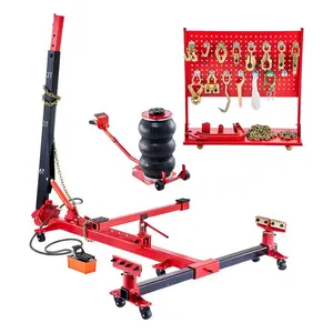 VEVOR Auto Body Frame Puller Straightener, 6T Tension Car Body Repair Equipment with 6000PSI Hydraulic Foot Pump Swivel Post, Includes 16 Straightening Tools, for Auto Repair Shop, Sedan SUV PickupVEVOR Super Brand Day