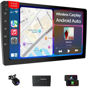 9" Double Din  Stereo - 2+64GB    & ,  Touchscreen  Radio with Backup Camera, Accessories, GPS Navigation
