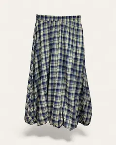 Plaid Bubble Skirt