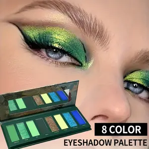 3 piece set HERORANGE 8-Color Eyeshadow Palette Set - Chameleon Glitter & Pigmented Matte | All-in-One (Blush+Highlighter+Contour) Smokey Eye Makeup For Halloween Christmas Festival Non-Fading Gift For Women Bright Eyeliner For Summer Cheap Girl Stuff ！