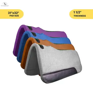 Resistance 31 x 32 Felt Performance Saddle Pad with Wear Leathers 1.5" Thickness