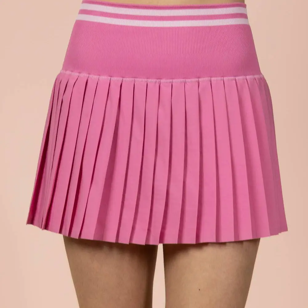 Pink Pleated Skirt