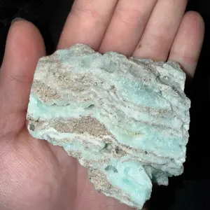 Raw blue aragonite