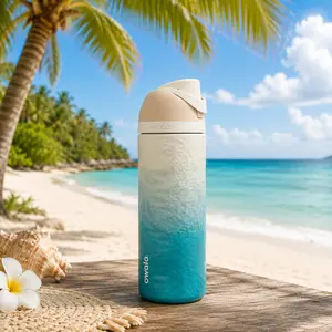 Owala FreeSip 32oz Insulated Water Bottle – Leakproof Straw Lid, BPA-Free Stainless Steel Tumbler, Cute Aesthetic Travel Bottle for Gym, School & Beach Drinkware Flasks Bottled Mug