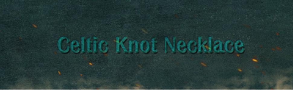 Witches Knot Necklace for Men, Celtic Triquetra Trinity Pendant, Norse Viking Protection Amulet