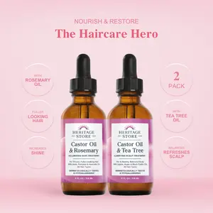 The Haircare Hero - Castor Oil & Rosemary, Castor Oil & Tea Tree