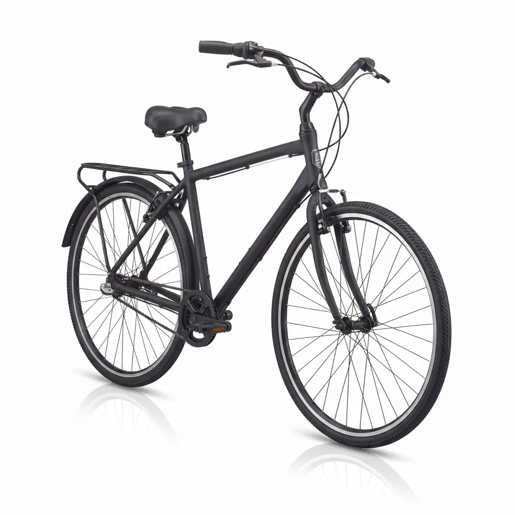 sixthreezero Men's Reach Your Destination 7-Speed Hybrid Bike - Matte Black (Pre-Assembled)