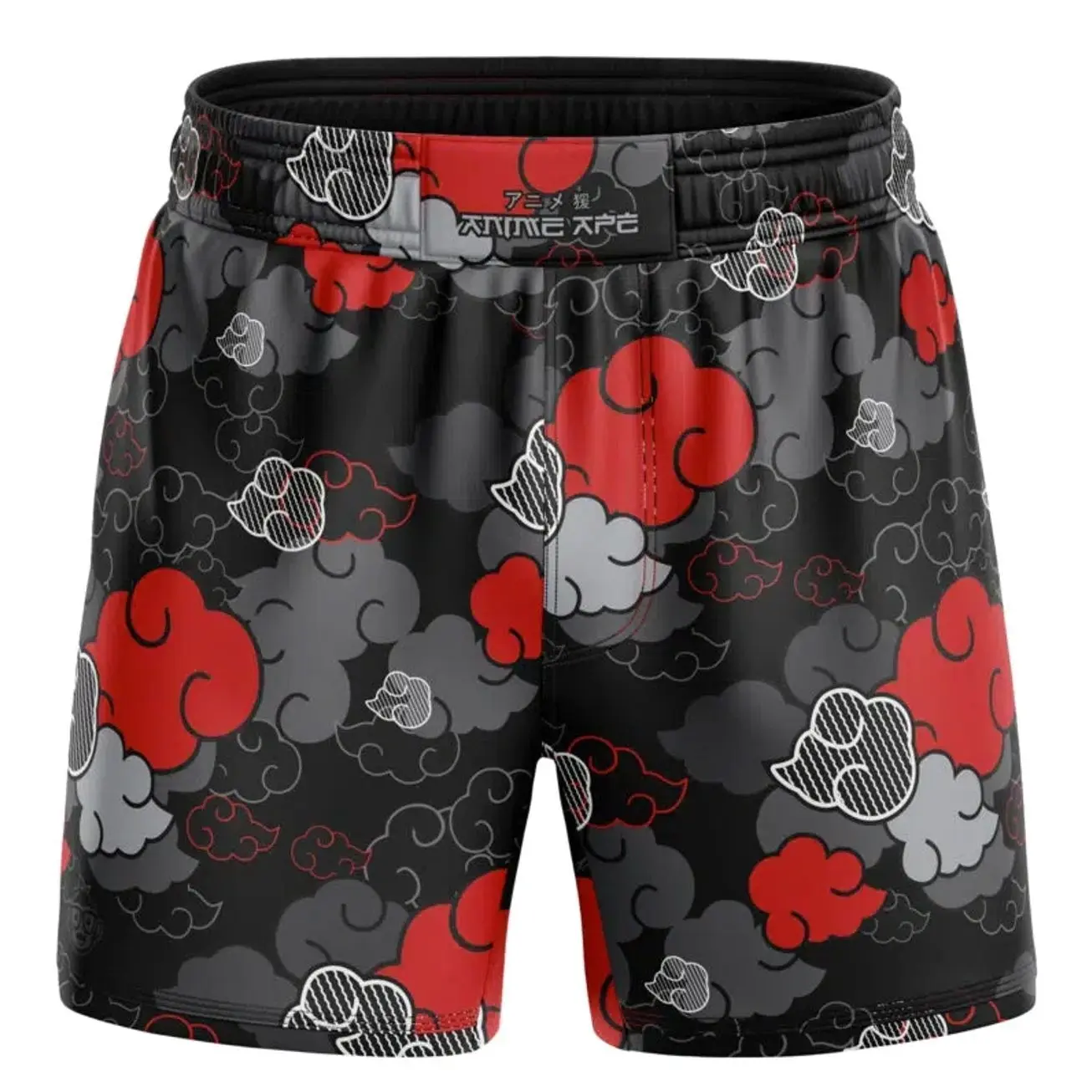 Black Aloha Akatsuki BJJ MMA Fight Shorts