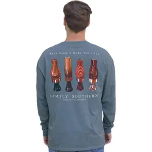 SALE Simply Southern Call Bluestone Unisex Long Sleeve T-Shirt