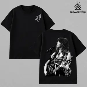 Ella Langley Shirt – Vintage Oversized Classic Graphic T Shirt, Country Singer Live Performance Guitar Tee Western Music Aesthetic Streetwear Style, Unisex Soft Cotton Unisex Top, Men Women Wear Casual Tee, Gift for Country Music Fans