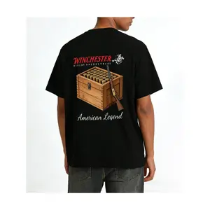 Winchester Men's T-Shirt Cotton Crew Neck Short Sleeve Casual Classic Graphic Tee for Men Comfortable Versatile Everyday Wear