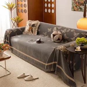 Butterfly Pattern Sofa Cover, Couch Cover, 1 Count Non-slip, Soft Comfortable Sofa Protector, Home Decor Supplies for Living Room Bedroom Office