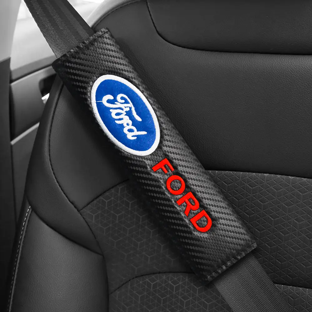 Breathable Car Seat Belt Shoulder Pad, Comfortable Driving Cushion for Ford Models, Anti-Choking Safety Accessory, Single Piece, Car Interior Accessory, Car Accessories