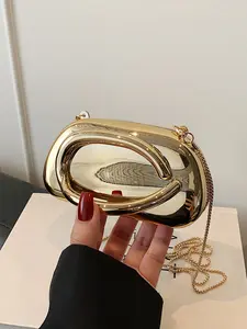 Fashionable texture daily shoulder bag, simple solid color versatile crossbody bag, niche design lightweight temperament mouth red envelope, suitable for shopping, commuting to work, daily outings, parties and dates, Crossbody Shoulder Purses