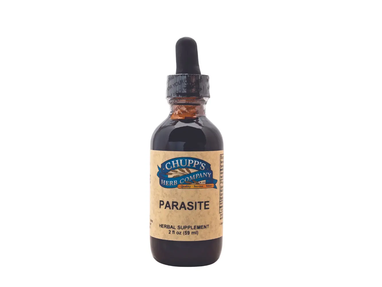 Chupp's Herb Company Parasite Liquid Anti-Parasitic Herbal Blend for Effective Parasite Expulsion Natural Dosage 2 fl oz