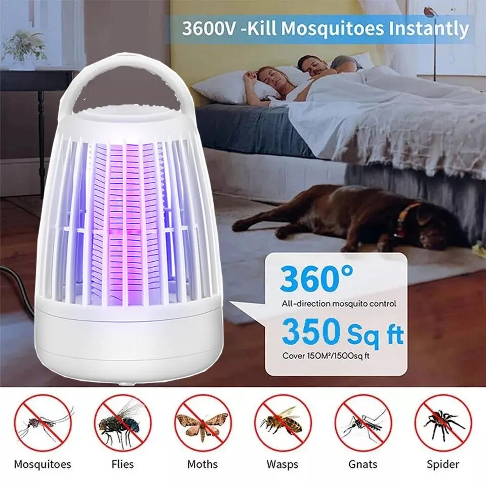 Portable Electric Bug Zapper & Mosquito Killer, Compact USB Trap with High-Voltage Grid, Odor-Free, Easy-Clean, Enhanced for Dark Environments, Dark Environment Enhanced, Hassle-Free Cleaning, Indoor, No Weird Odors, Quick Insect Elimination, Usb Port