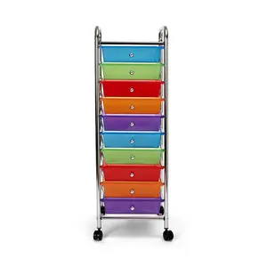 Seville Classics 10-Drawer Organizer Cart