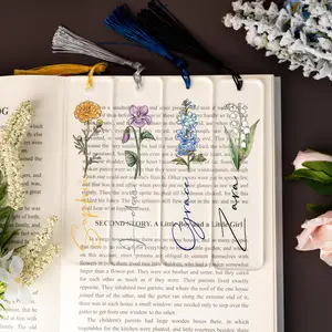 Unique Birth Flower Bookmark, Personalized Floral Bookmark for Women, Bookmark Gift, Bridesmaid Gift, Friends Gift, Mothers Day Gifts, Bookshelf Trinkets