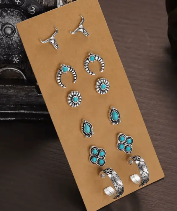 Longhorn Luxe Stud Earring Set