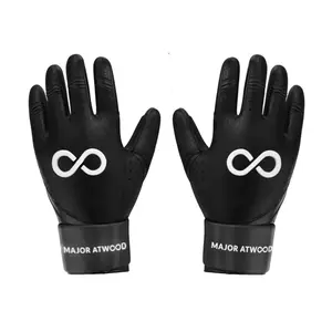 MAJOR ATWOOD ORIGINAL SERIES BLACK LONG CUFF PRO PREMIUM 100% 0.9MM AAA GRADE AFRICAN GOAT LEATHER GLOVES FOR SUMMER USE