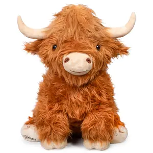 Giant Highland Cow SnugglePal | 6lbs, 22" | Weighted Highland Cow Plushie | Giant Highland Cow